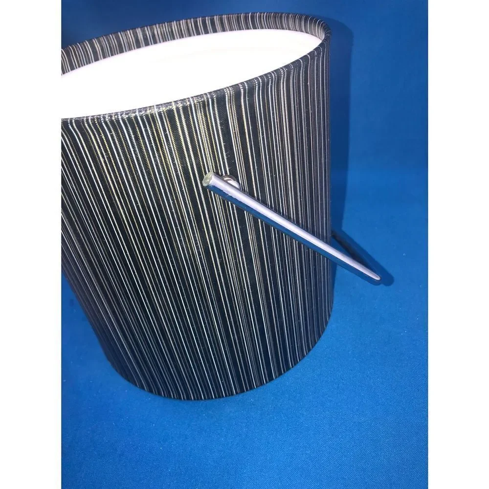 Vintage SilverTone Laminate plastic Ice Bucket With Lid